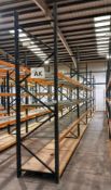 5 Bays of Boltless Racking to include 6 Uprights (11ft 6in ), 20 pairs of cross beams (9ft) and 30 w