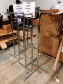 3x clothing display stands