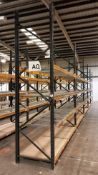 5 Bays of Boltless Racking to include 6 Uprights (11ft 6in ), 20 pairs of cross beams (9ft) and 30 w