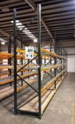 5 Bays of Boltless Racking to include 6 Uprights (11ft 6in ), 20 pairs of cross beams (9ft) and 30 w