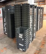 380 grey plastic stackable stock bins