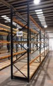 5 Bays of Boltless Racking to include 6 Uprights (11ft 6in ), 20 pairs of cross beams (9ft) and 30 w