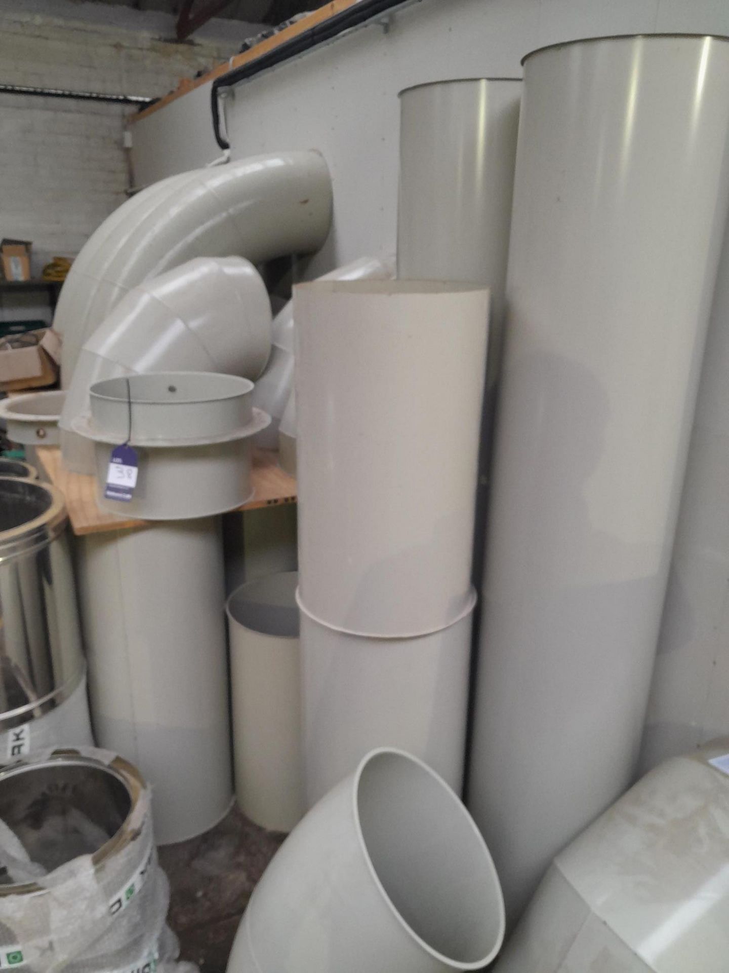 Lot of Assorted Powder Coated Ducting as per photographs.