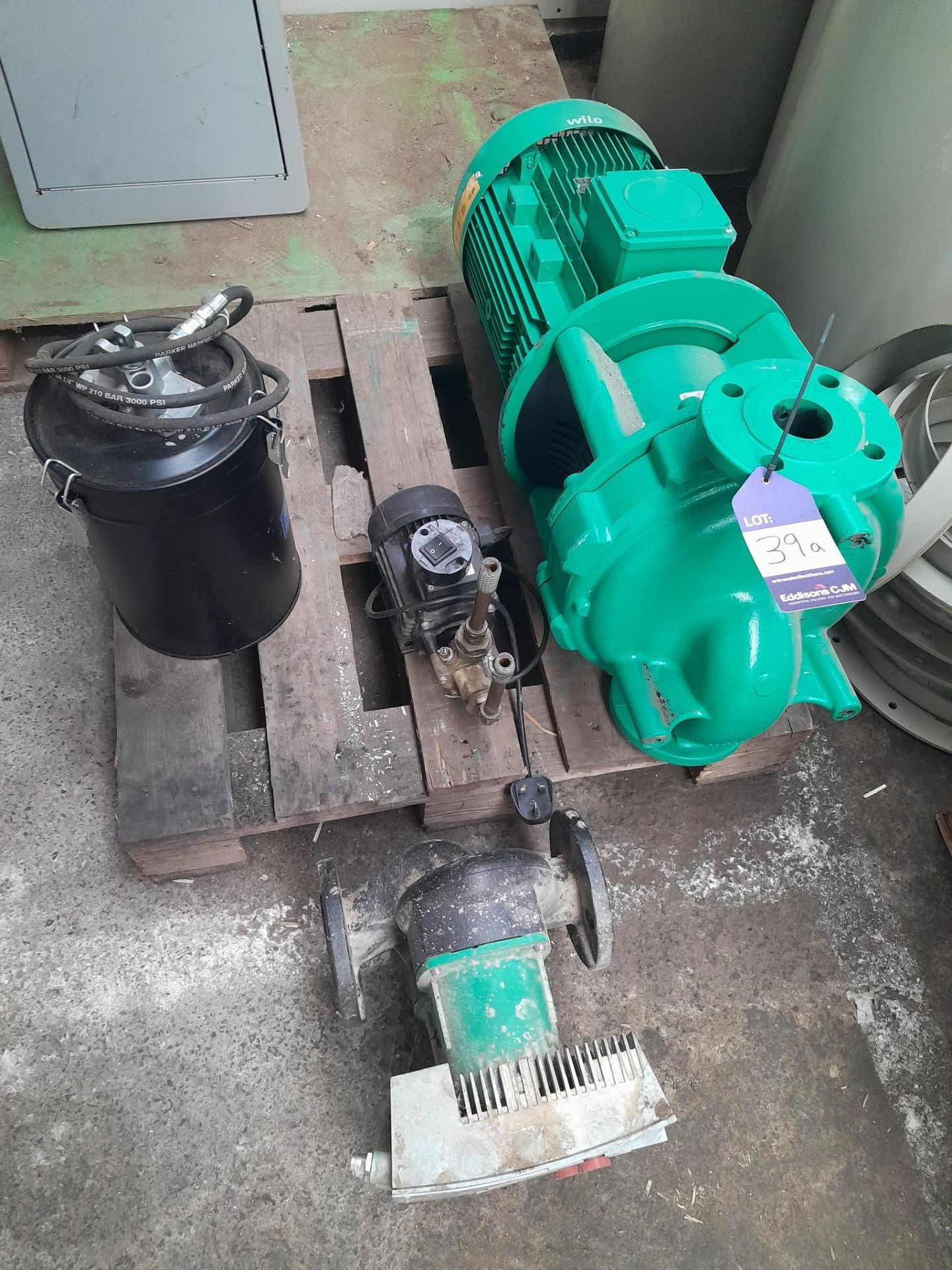 Lot Comprising Various Wilo pumps to Include Wilo IL50/250-18,5/2 pump, Wilo Stratos D50/1-12 twin c