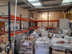 4 x Assorted bays of pallet racking, to include 2 x bays of Mecalux 50 comprising 3 x end frames (