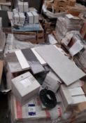 3 x Pallets of assorted tile stock, including Revestimento Ceramic wall tiles, Alfalux tiles,