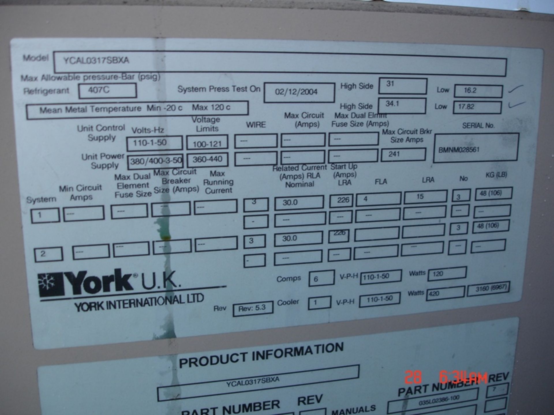 LARGE YORK CHILLER UNIT - Image 4 of 4