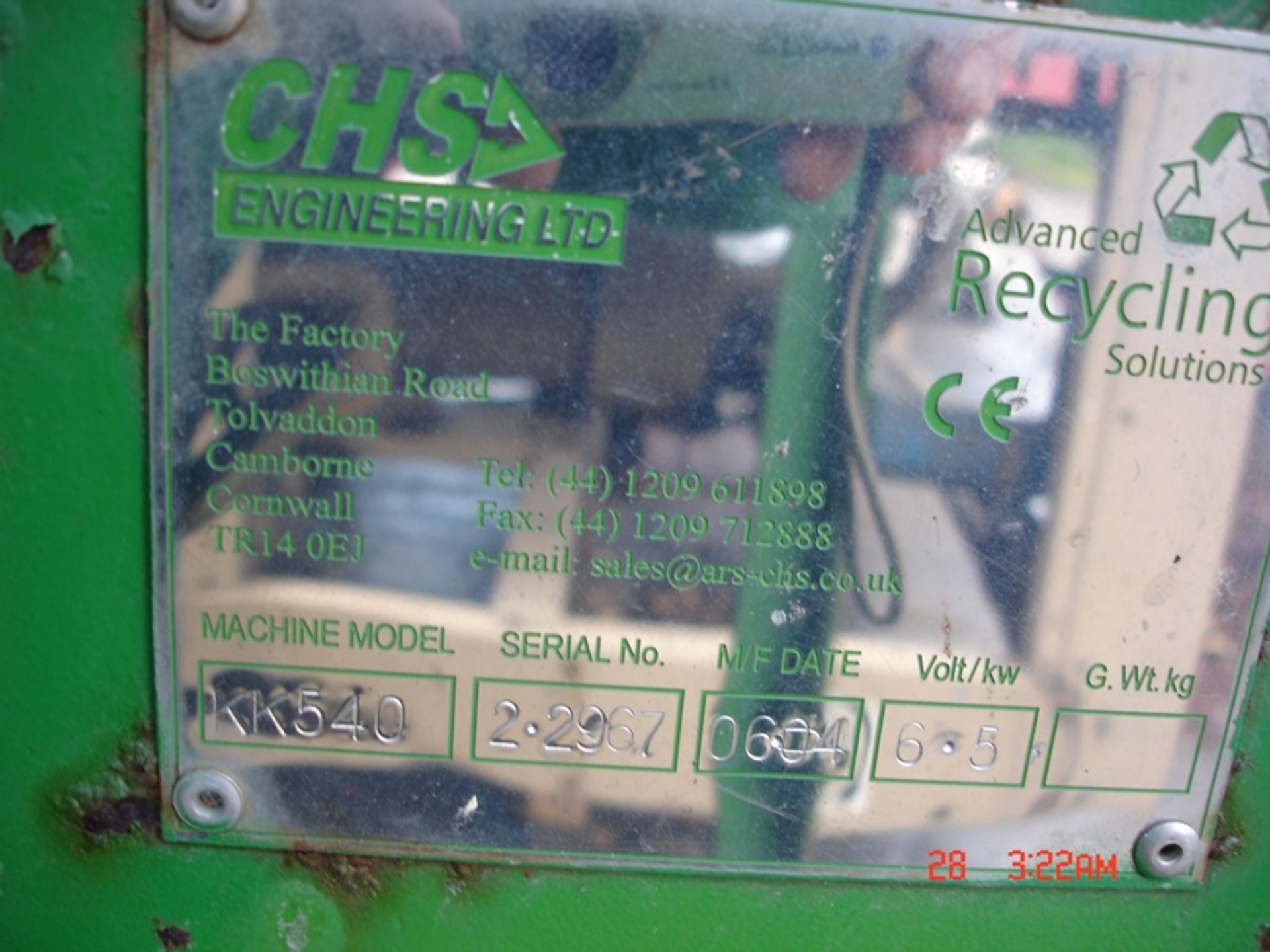 CHS ENGINEERING COMMERCIAL CAN BALING MACHINE - Image 6 of 6