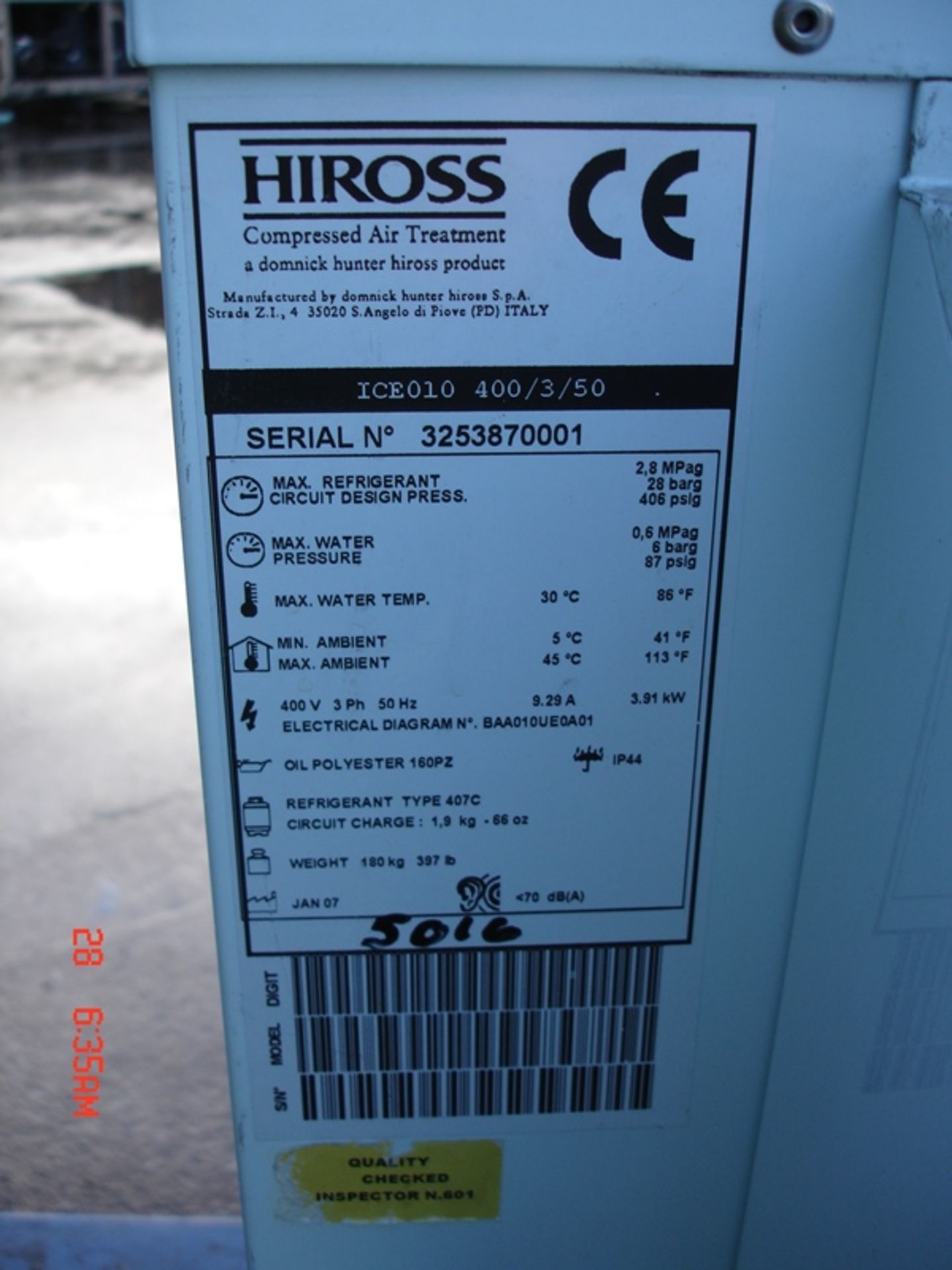 HIRROS CHILLER UNIT - Image 4 of 4