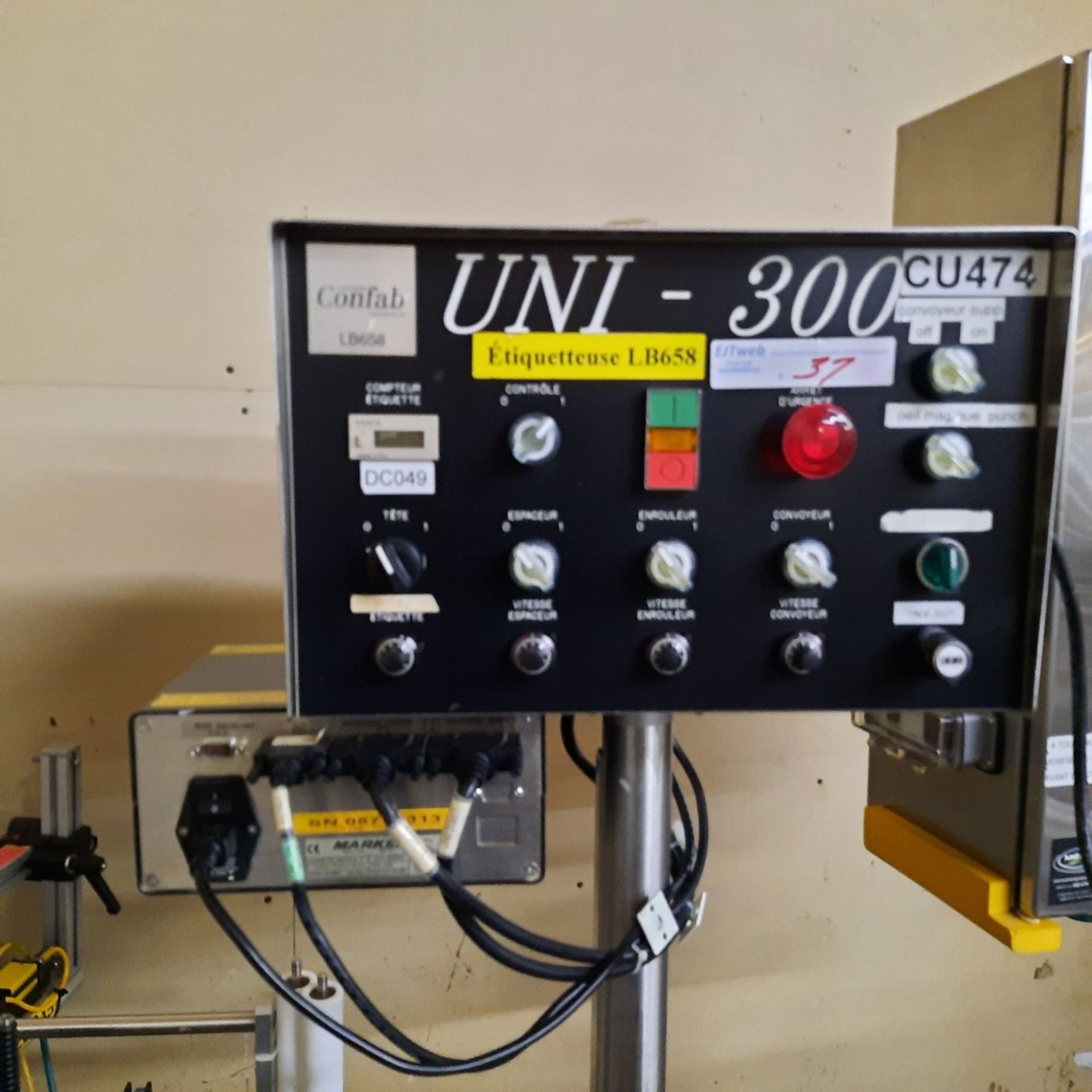 UNI-300 Labeler, 110V / 11A, 90 psi, 2014 - Image 6 of 15