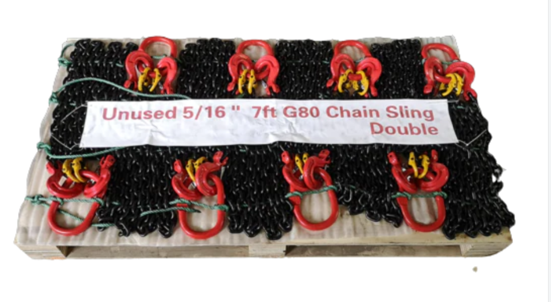 Greatbear Double Leg Lifting Chain Sling w/ Sling Hooks 5/16'' 7ft (8 pcs)