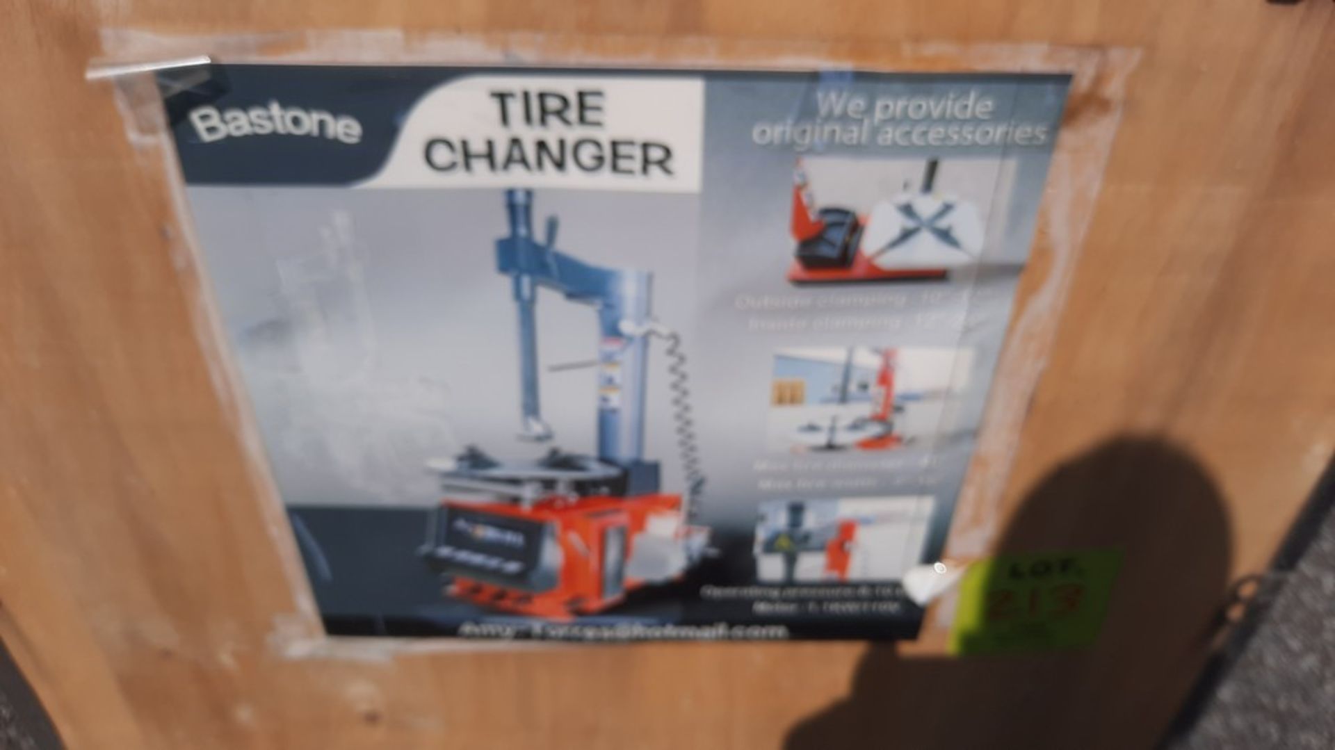 Bastone Tire changer: 110V, 60hz Heavy Duty Automotive Tire Changer - Outside Clamping 10”-22” - Ins - Image 2 of 4