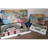 A Matchbox M-2 Motorised Motorway (missing cars, poor box); Matchbox E-2 Motorway Extension Set,