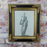 A decorative lithograph of Emperor Augustus, in an ebonised and gilt wood frame 41cm x 50cm