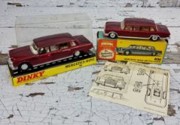 Dinky 128 Mercedes 600 Pullman - metallic red, silver trim to sides, chrome front and rear