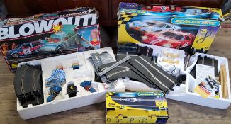 Scalextric "GT40 Sport" Racing Set -  including track and accessories, missing cars and outer lift