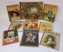 Children's Books- Nine Victorian and Edwardian examples c.1900 including Dolly Dimple picture
