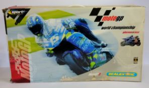 Scalextric Sport Moto GP 3 Championship Set Gibernau vs Rossi, includes Repsol Honda #46 Valentino