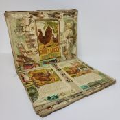 A large Victorian scrapbook book album c.1880