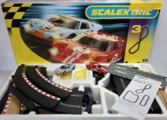 Scalextric "GT40 Sport" Racing Set - comprising a Gulf GT40 MKII No.9 car, another Ford GT40 Mk II