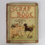 An Edwardian scrap book, each page well layed out including early Victorian inclusions