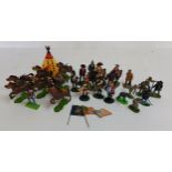 Ded Prado lead figures; Britains Deetail figures; Airfix well painted WWII Japanese Infantry &