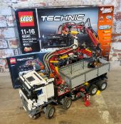 A LEGO 42043 Technic Mercedes-Benz Arocs 3245, '2 models in 1' with power functions, completed, with