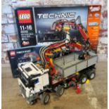 A LEGO 42043 Technic Mercedes-Benz Arocs 3245, '2 models in 1' with power functions, completed, with