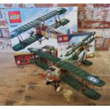 Lego 10226 - Sopwith Camel - 1st World War Biplane - built model - generally good, original box &