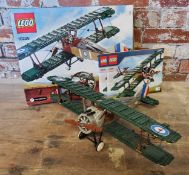 Lego 10226 - Sopwith Camel - 1st World War Biplane - built model - generally good, original box &