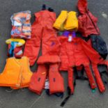 Boating Interest - various life jackets, various styles and sizes; Gill bib and brace waterproof