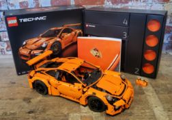 Lego Technic set number 42056 Porsche 911 GT3 RS V29, built complete with instructions and