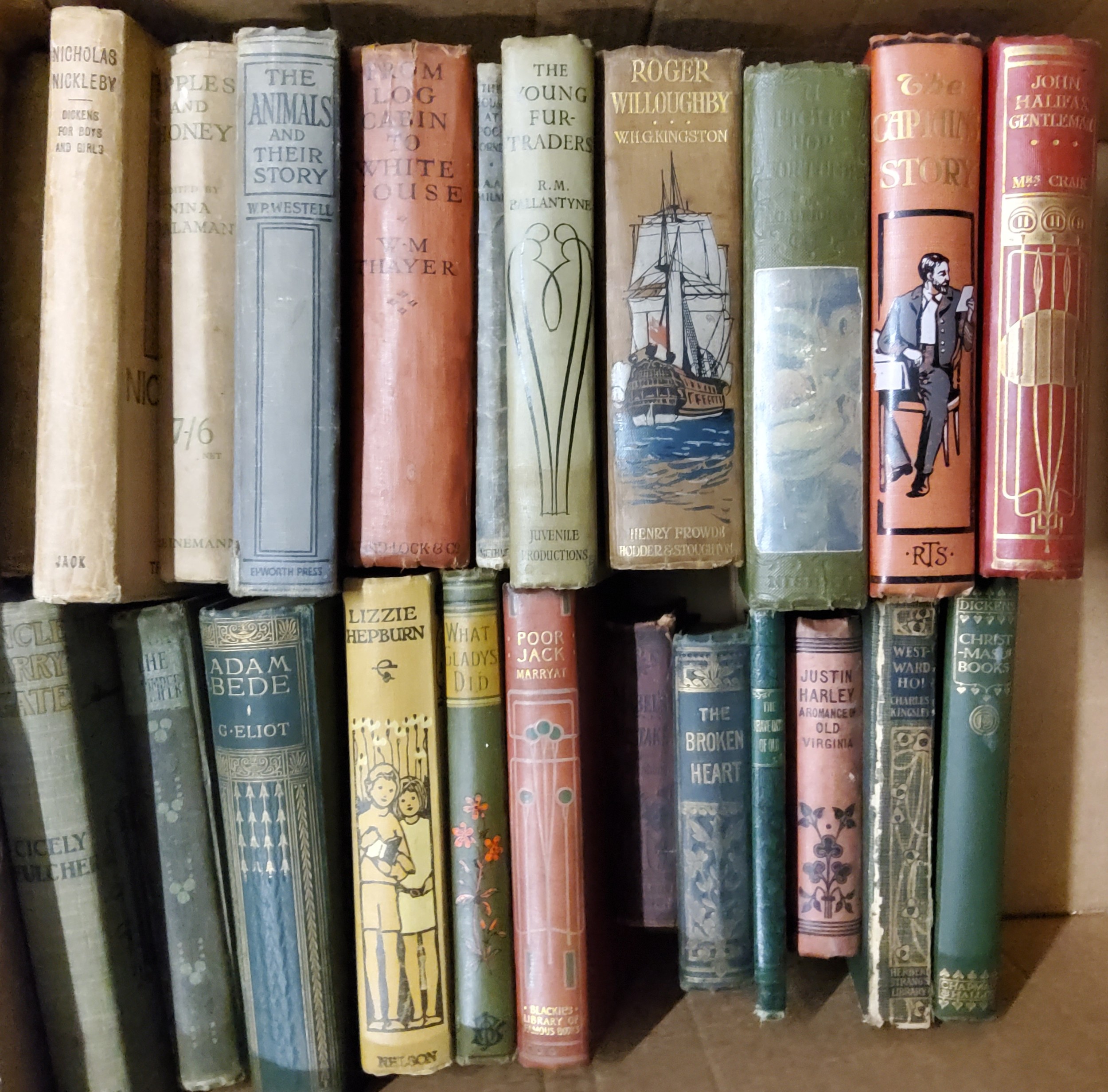 Children's Books - Victorian and later bindings; including That Lass O' Lowries; The Lancashire