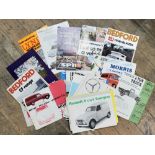 Automobilia commercial vehicle promotional leaflets and brochures including Nissan Junior Model