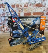 A Lego Technic 42042 Crawler Crane, built, instructions, original box - please note not checked if