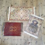Interior Design - three small Middle Eastern prayer mats