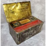 Advertisement - Tins - a novelty Stewart & Young's steamship brand Superior Confectionery tin in the