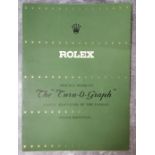 Rolex - a scarce Rolex 4 page leaflet titled 'Rolex proudly presents The "Turn-O-Graph" Latest