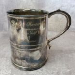 1947 Dunlop Masters Golf Tournament silver plated trophy tankard won by R W Horne (Reg Horne) and