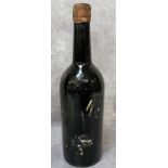 A bottle of Warre 1963 port, wax sealed cork, embossed black bottle stencilled 1963 vintage port