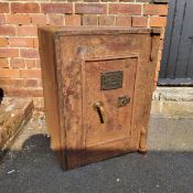 A large Victorian Whitfield's safe c.1880 with key