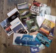 Automobilia - manufacturer promotional leaflets & brochures including Volvo 66, 244, 245, 264,360,