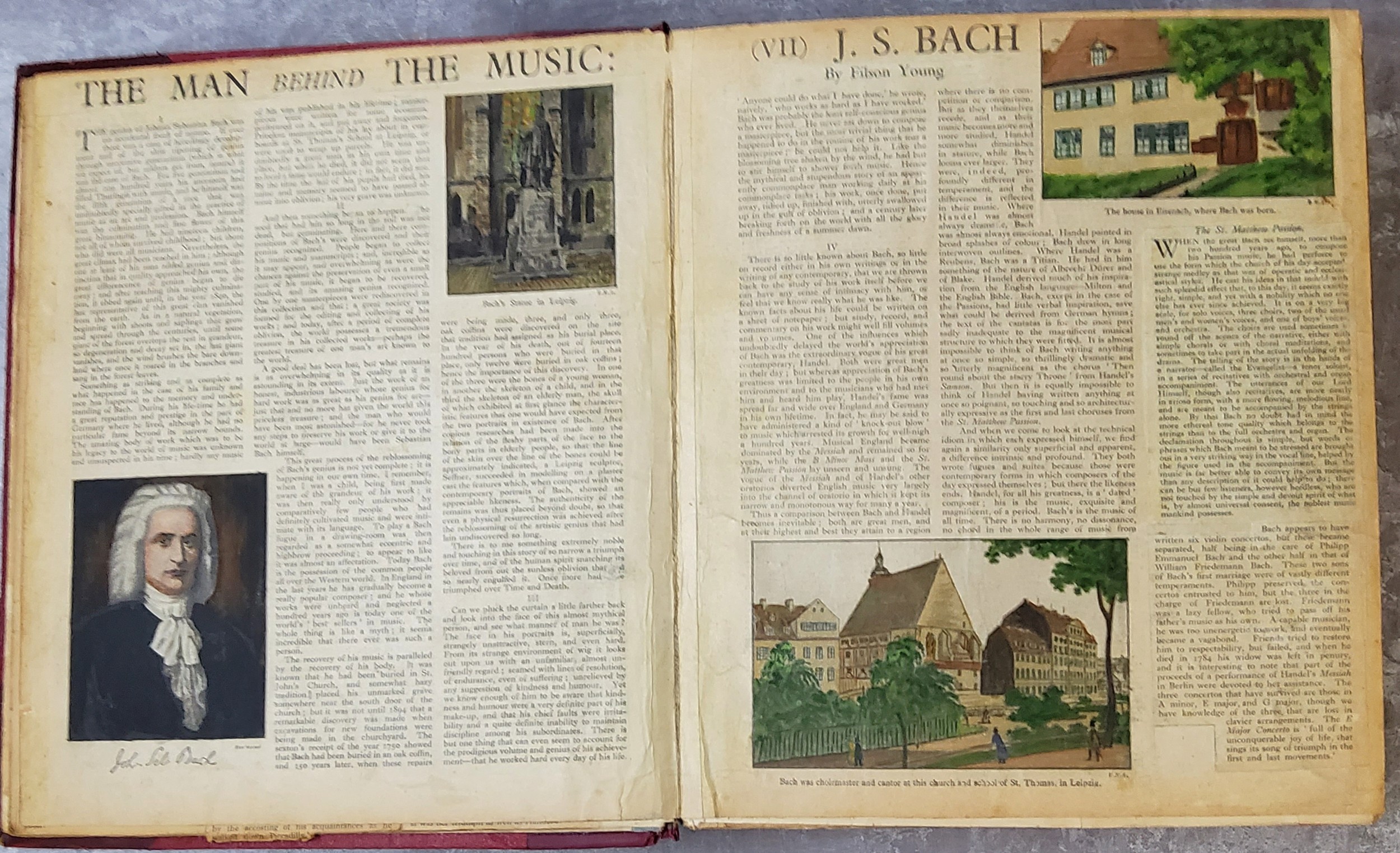 Classical Music Interest - an intriguing scrapbook of musical ephemera, each illustrated book - Image 2 of 7