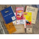 Automobilia and Sheffield related books including Sheffield Replanned a report with plates, diagrams