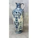 A late 18th / early 19th century Delft vessel , marked Delft over 5437 LY to base scratched