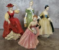 Royal Doulton figures including HN2399 Buttercup; HN2264 Elegance; HN2311 Lorna and HN2710