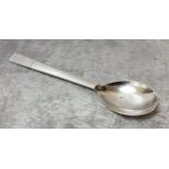 A Georg Jensen sterling silver spoon designed by Oscar Gundlach-Pedersen 70g gross