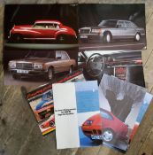 Automobilia - large format promotional literature including a Dutch Mercedes Benz 560SEL folder