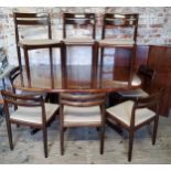 Mid 20th Century Danish Design - a Scandinavian rosewood and teak suite comprising of eight