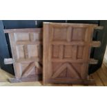 Country House Salvage - 19th century oak panelling fragments / partition in the 17th century (